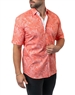 Maceoo Shirt Galileo Leaf 45 Orange