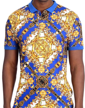 Fashionable Men's Polo -  Multi