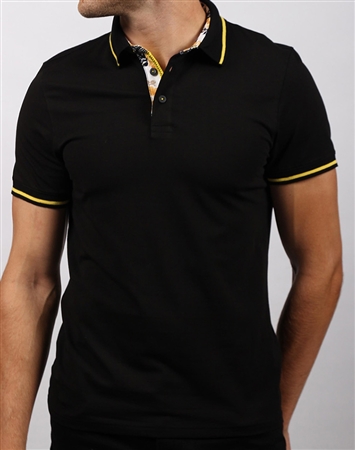 Shop Men's Casual Sport Polo - Modern Black Polo