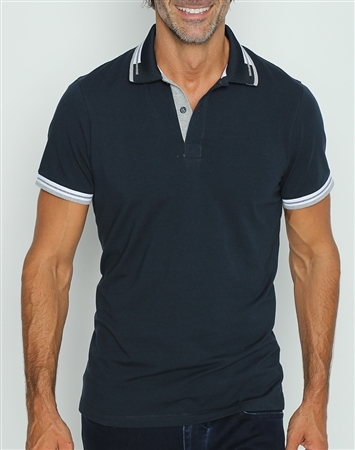 Fashionable Navy Polo Shirt