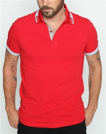 Fashionable Red Polo Shirt