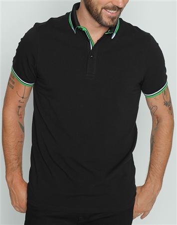 Modern Black Polo