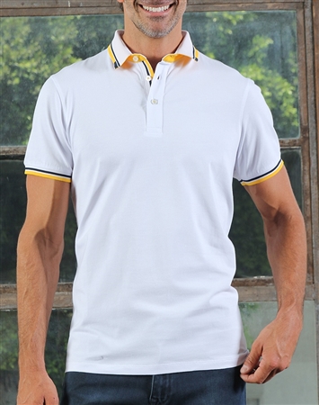 Modern White Polo