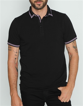 Fashion Fit Polo Shirt Black