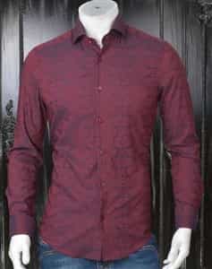 Men red luxury shirt