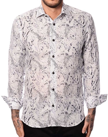 Luxury Dress Shirt - White Gray