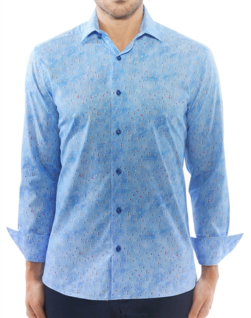 Blue Slim Fit Shirt