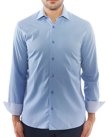 Classy Blue Dress Shirt