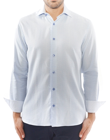 Elegant Blue Dress Shirt