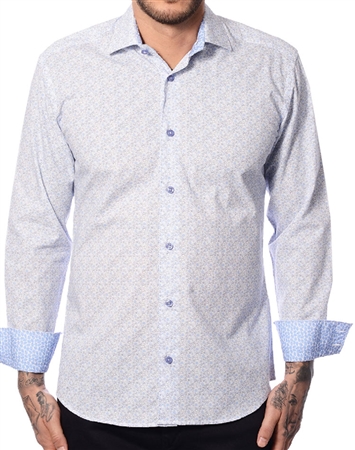 White Blue Dress Shirt