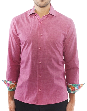 Fuchsia Pink Long Sleeve Woven