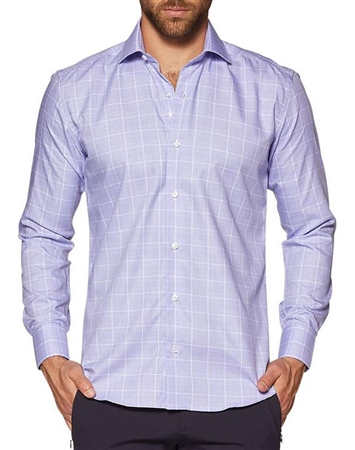 Dress Shirt: blue Long Sleeve Dress Shirt