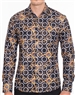Flattering Baroque Print Dress Shirt - Multicolored Designer Dress Shirt
