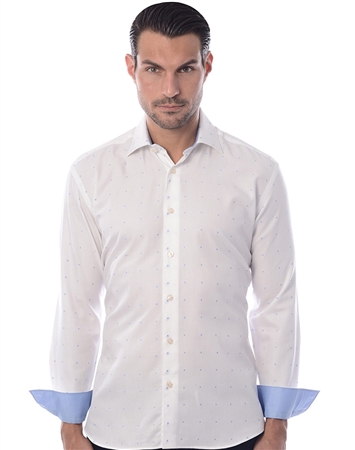 White Blue Fashion Shirt