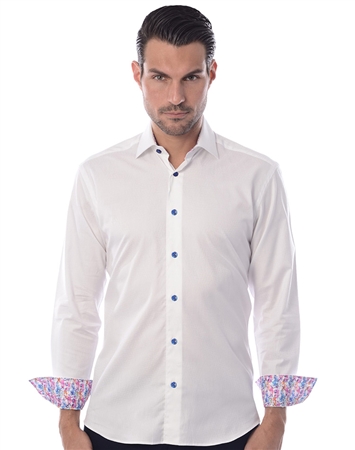 Sporty White Dress Shirt