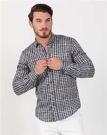 Pixel Men’s Designer Dress Shirt