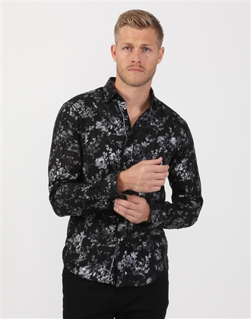 Black Metallic Men’s Designer Shirt