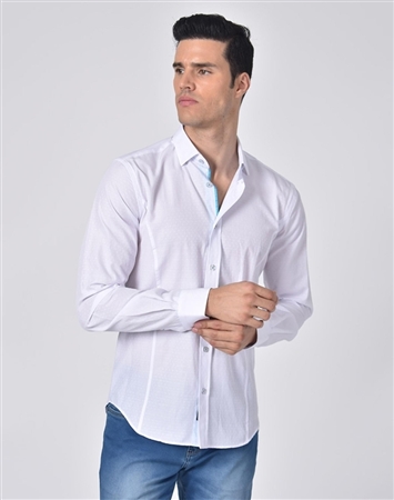 Luxury Sport Shirt - Business Casual Dress Shirt In White