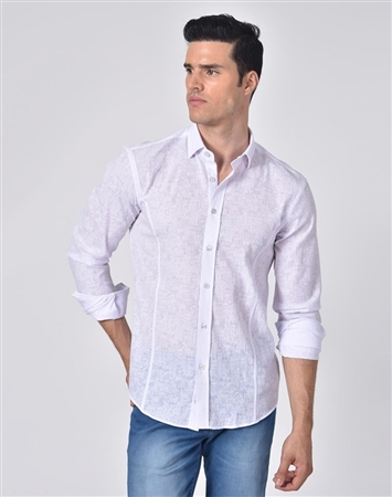 Austere Luxury Crackle Jacquard Print Shirt