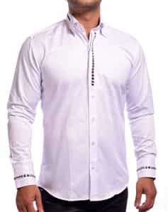 White Stud Dress Shirt