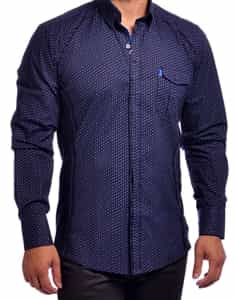 Mondo Jeans Dress Shirt 7392102 Navy