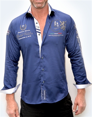 Absolute Rebellion Shirt Mykonos Navy