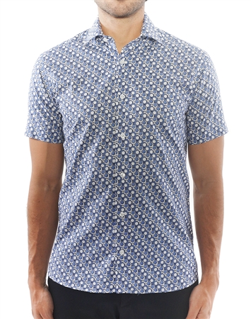 Navy Blue Dot Luxury Shirt