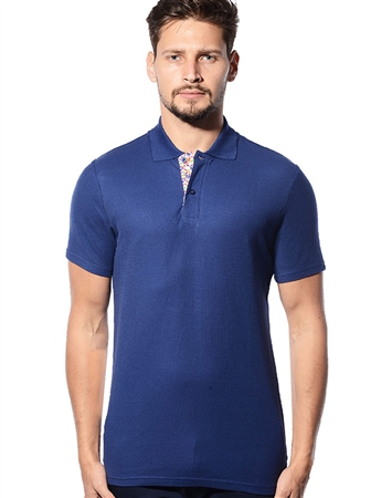 navy Designer Polo Shirt