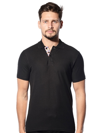 Shop Men Black Polo Shirt- Bertigo Polo Shirt Black