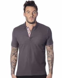 Designer Polo - Gray Short Sleeve