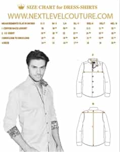 bertigo men size chart