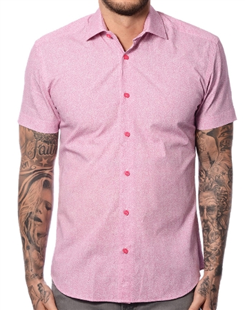 Pink Short Sleeve Woven