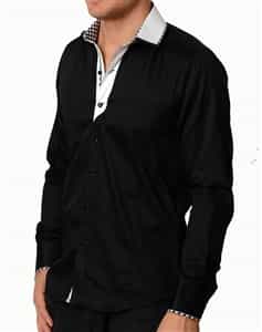 T R Premium shirts 529 Black