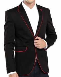 T R Premium Black Blazer B149