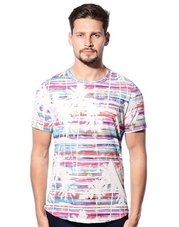 Designer T-Shirt -  Multi. Color Palm Tree T-Shirt