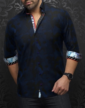 Au Noir Shirt Abraham Black Royal