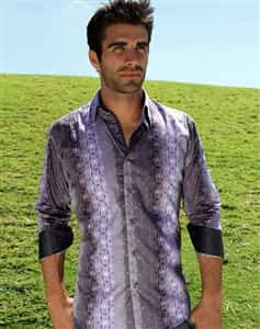 purple designer shirt