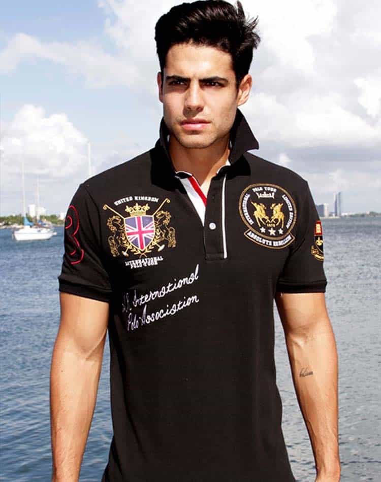 Black hotsell designer polo