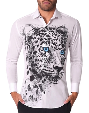Bertigo Shirt Ace Leopard White