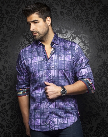 Au Noir Shirt alejandro-lavender