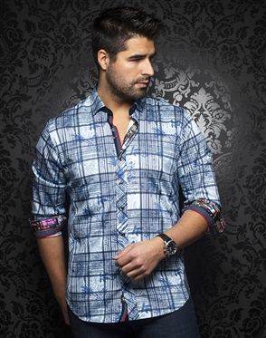 Au Noir Shirt Alejandro-light-blue SS 2020