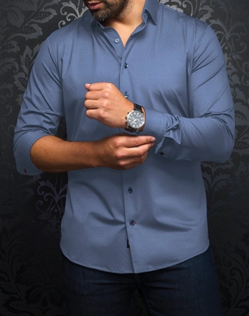 Au Noir Shirt Alexander Dark Blue