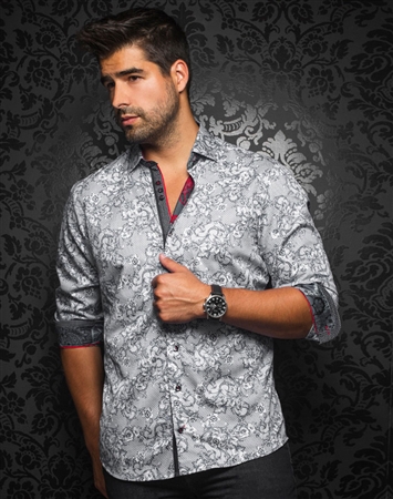 Designer Dress Shirt: Anton Black