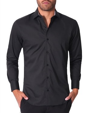 Bertigo Shirt Austen Black Twill
