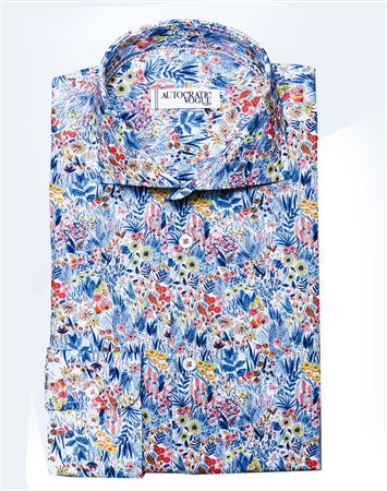 Luxury Floral Dress Shirt