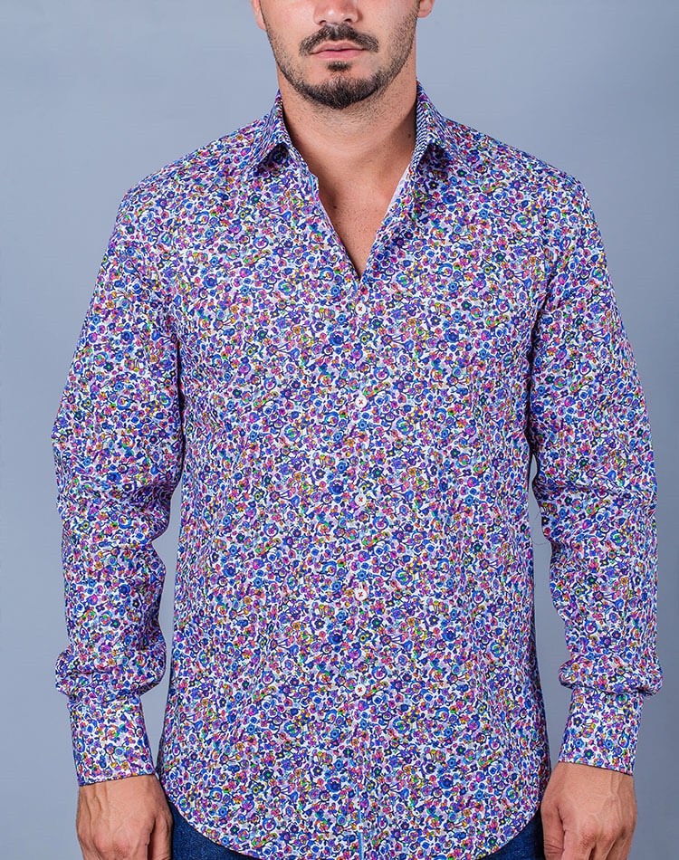 Floral Casual Dress Shirt | Free Shipping on Men Floral Italian Shirts-  Next Level Couture