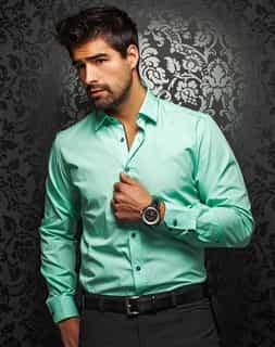 Luxury Dress Shirt - Azzaro Green