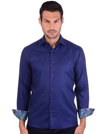 Bold Navy Luxury Dress Shirt