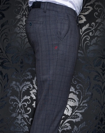 Au Noir Pants Beretta Belmondo Grey Navy