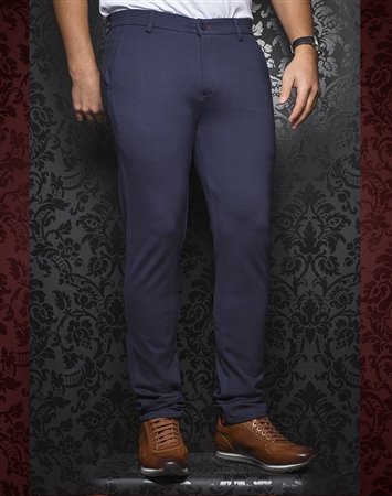 Fashionable Navy Pants - Baretta Navy